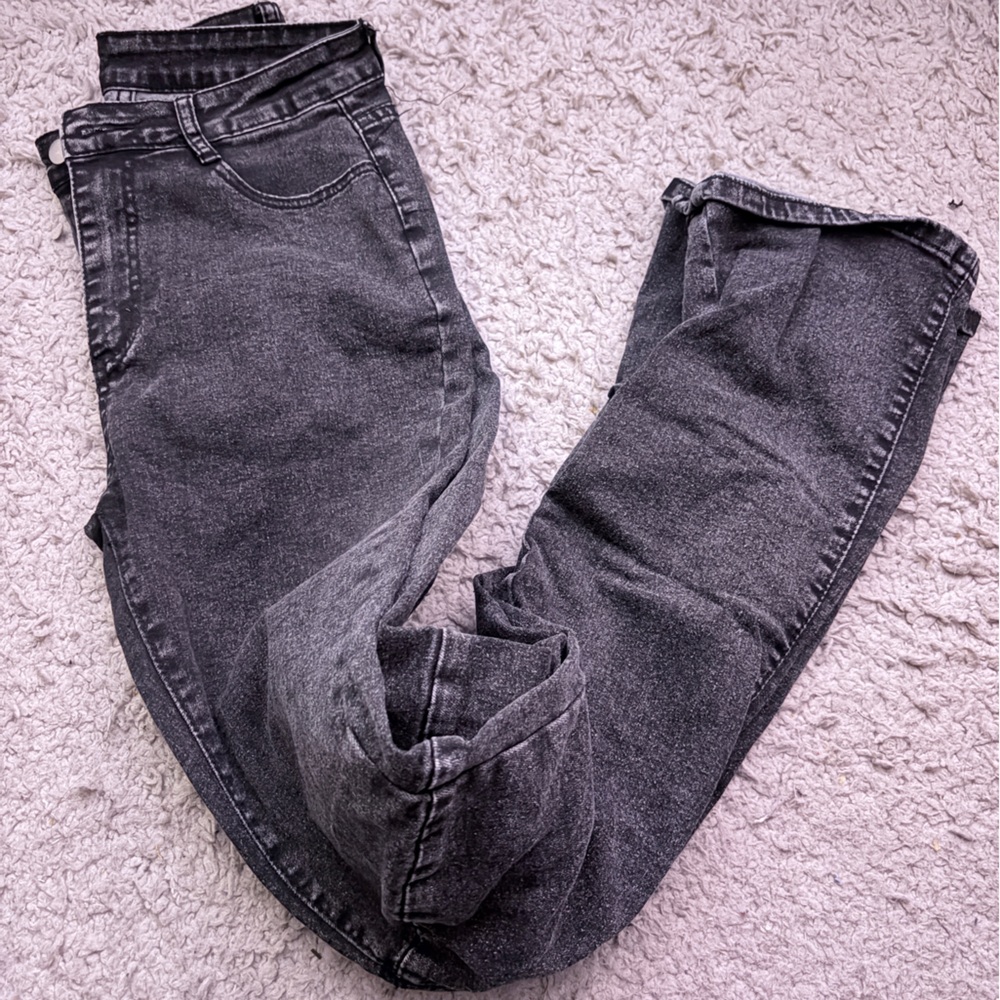 SHEIN Dark Gray Flare Jeans